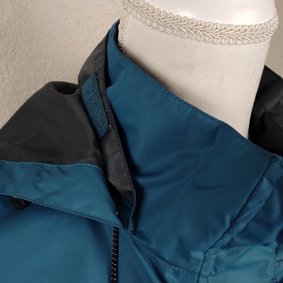 Little Donkey Andy Blue Hooded Long Sleeve Zip Velcro Front Windbreaker Jacket - Picture 10 of 16